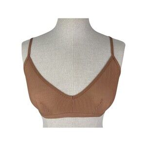 Summersalt Feel Free Adjustable Triangle Bralette sz S * Latte Tan Neutral Nude